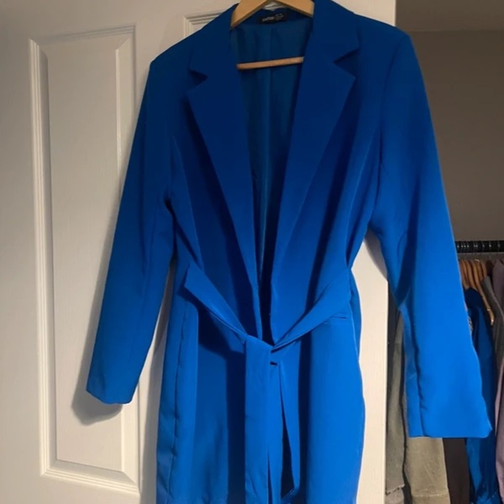 Boohoo Vibrant Blue Tailored Blazer